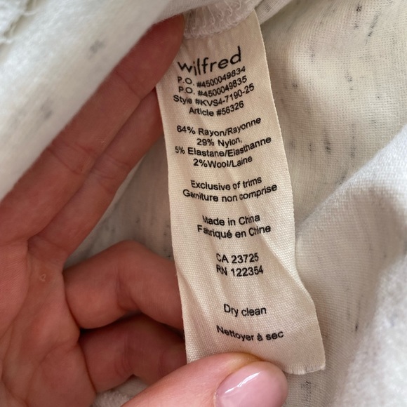 Wilfred | Size: XS | Midi Skirt | Colour: white with grey/ black details | - Picture 4 of 4